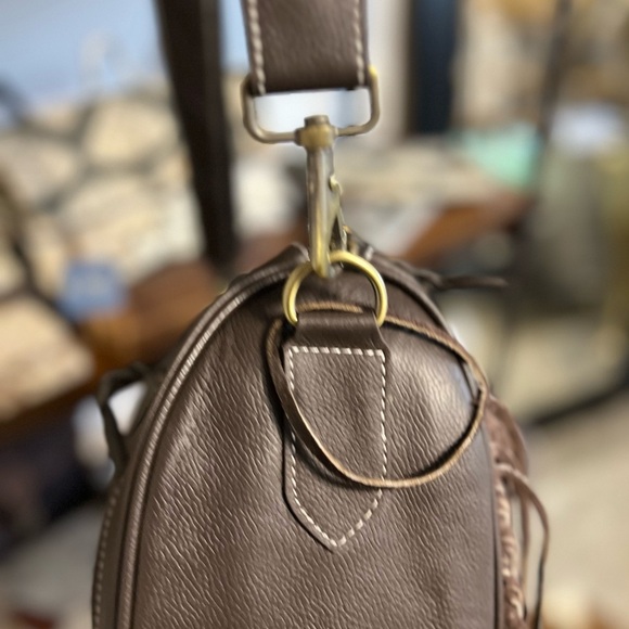 Unique New Western Genuine Embossed Leather Cowhide Fringe Tassel Bag Crossbody - Picture 6 of 12